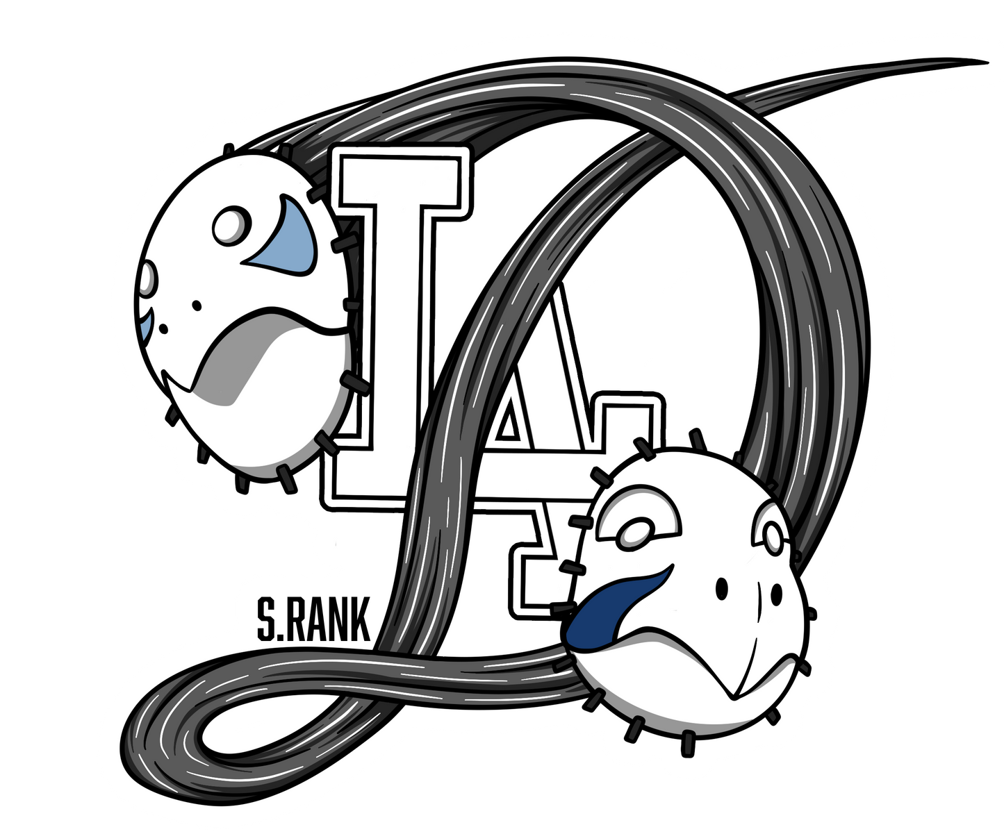 LA Rouge Ninja Sticker
